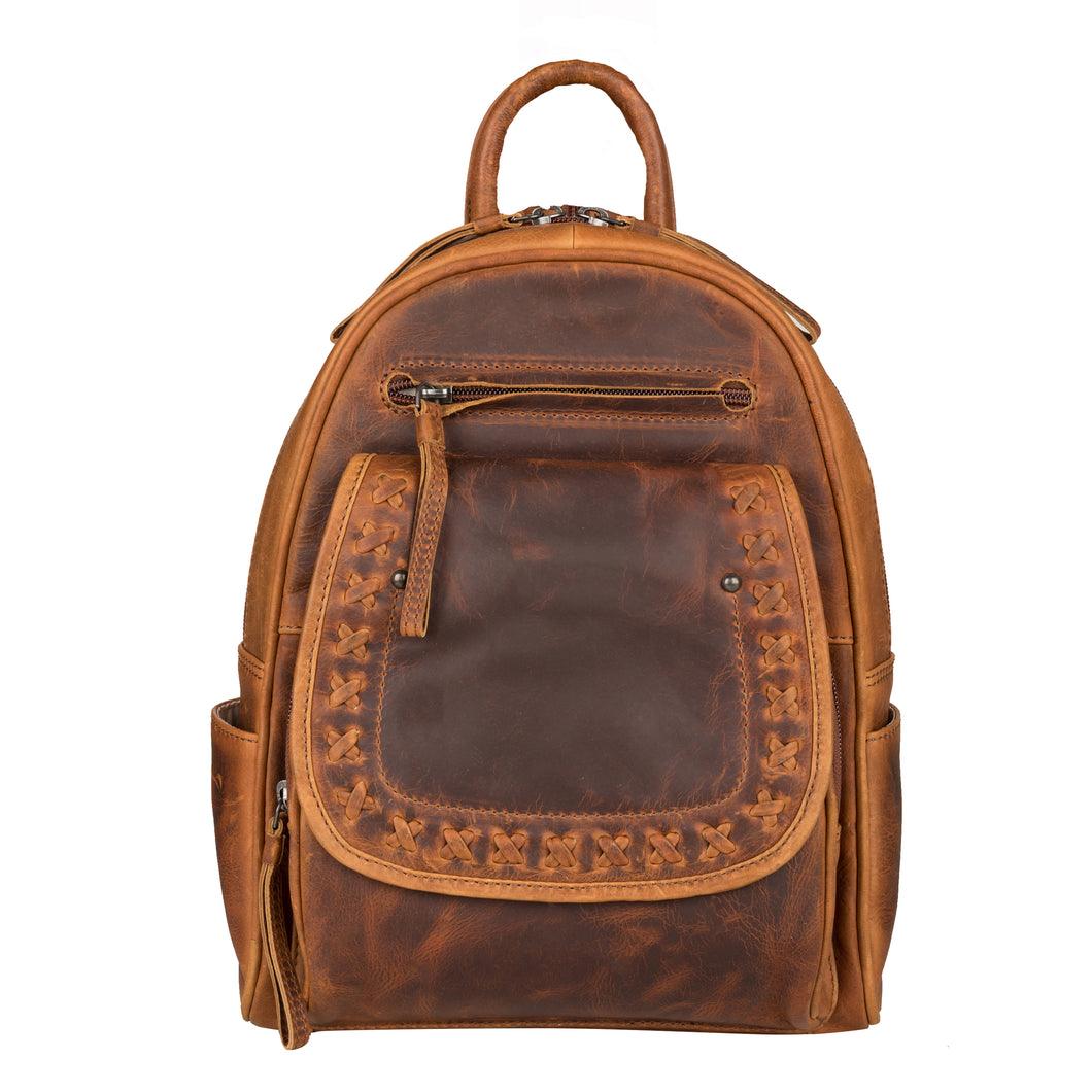 Daisy RFID Leather Backpack