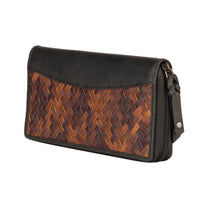 Angie RFID Woven Leather Wallet