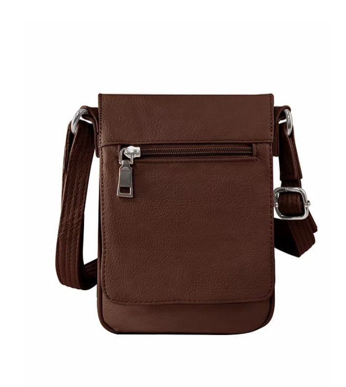 Vertical Leather Concealment Crossbody Bag (7018) – Mama Bear's ...