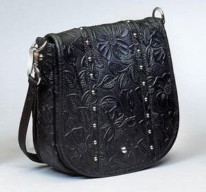 GTM 16 Studded Simple Bling Bag Tooled Leather