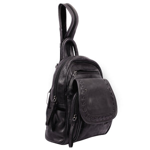 Daisy RFID Leather Backpack
