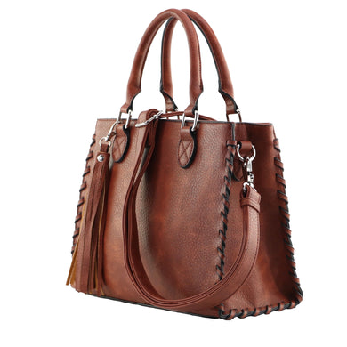 Kate Concealed Carry Lock and Key Satchel Set – JessieJames Handbags