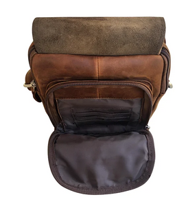 Wax & Oiled Leather Concealment Crossbody Bag (7015)