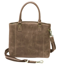 GTM/CZY 51: Distressed Leather Town Tote